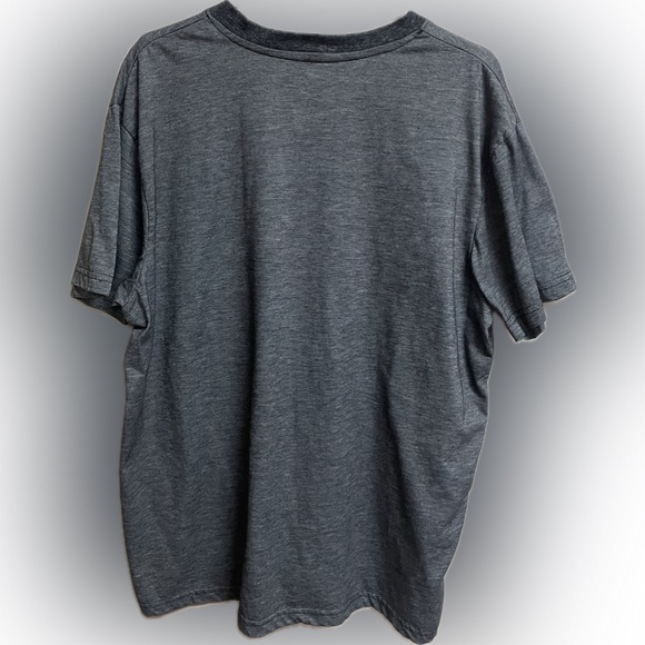 Beverly Hills Polo Club Men’s Charcoal Gray V-Neck T-Shirt XL - Picture 2 of 4